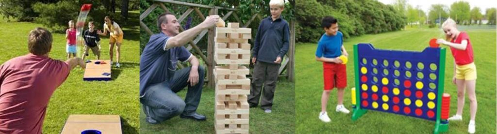 Add yard games to your eastern North Carolina video game truck party